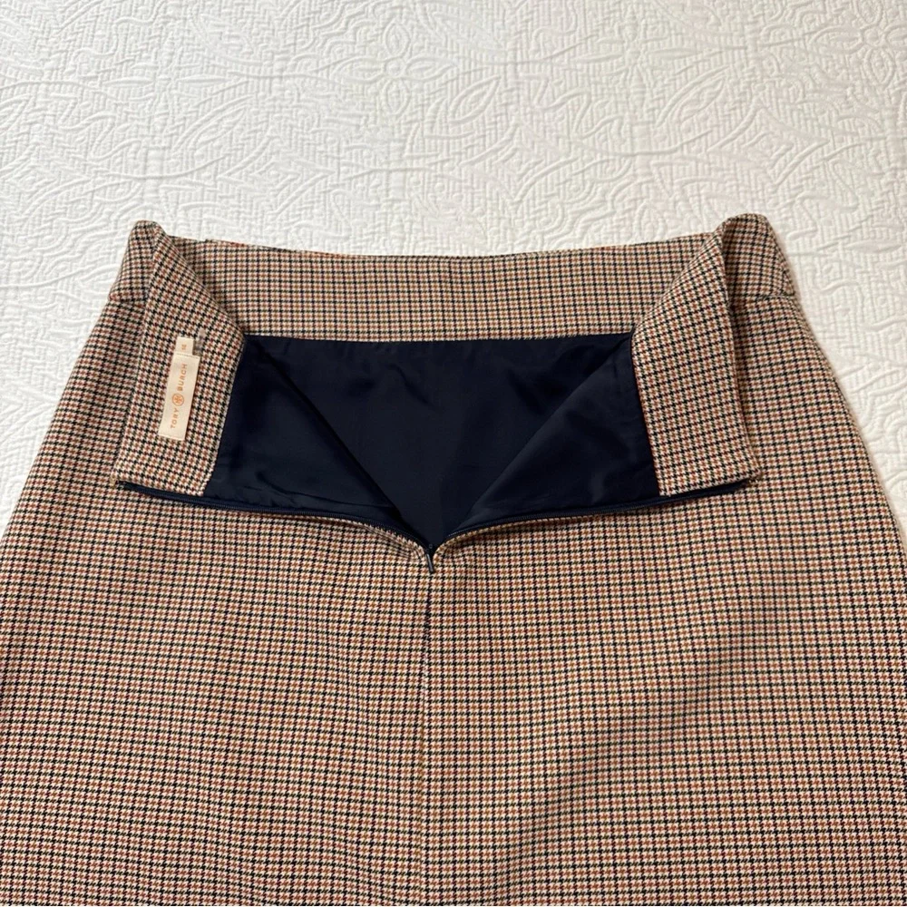 Tory Burch Plaid‎ Mini Skirt Women’s Sz 10 Houndstooth Checkered Classic Luxury